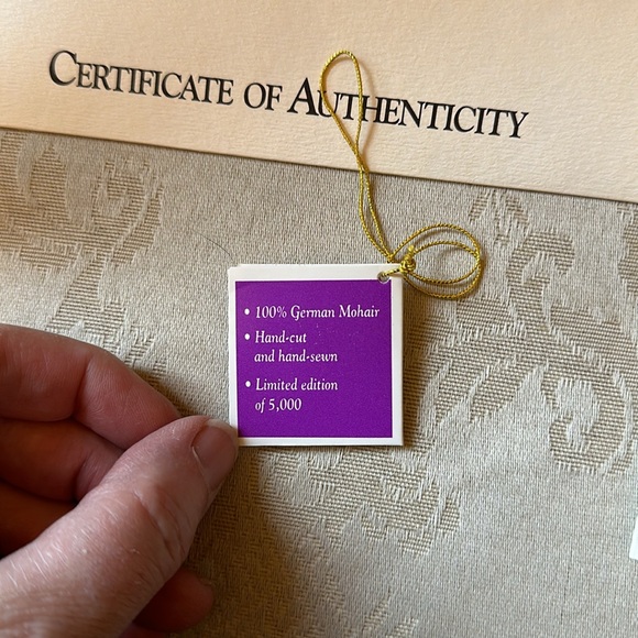 Jaymar Creations handmade Jingle Bear “Jingle Deer” 100% German mohair - Picture 4 of 11